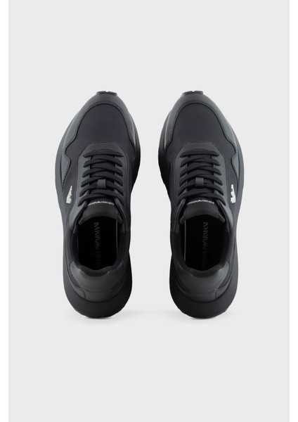 Logolu Deri Sneaker Ayakkabı Erkek Ayakkabı X4X630 XN877 K001 indirimleri