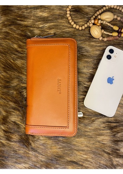 SL-2171 Orjinal Deri Şık Bayan Portföy Cüzdan 19CM×10CM Sanat Leather fiyatları
