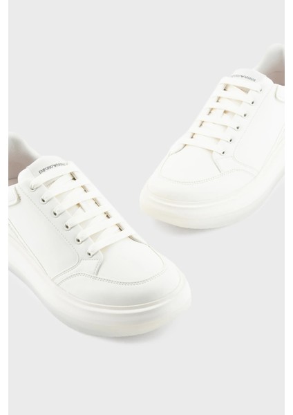 Logolu Deri Sneaker Ayakkabı Erkek Ayakkabı X4X633 XM964 M801 fiyatları