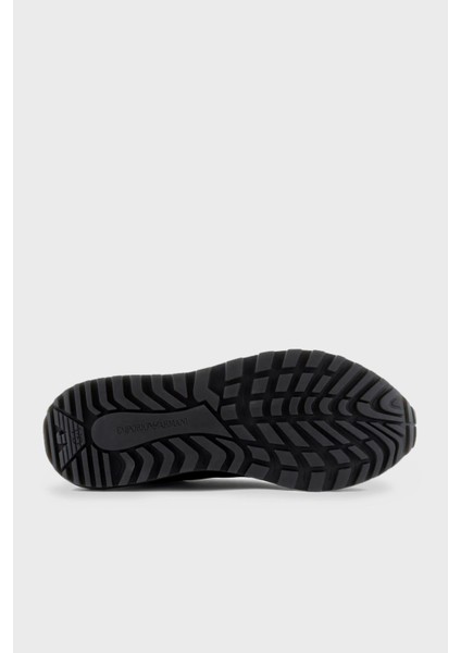 Logolu Deri Sneaker Ayakkabı Erkek Ayakkabı X4X630 XN877 K001