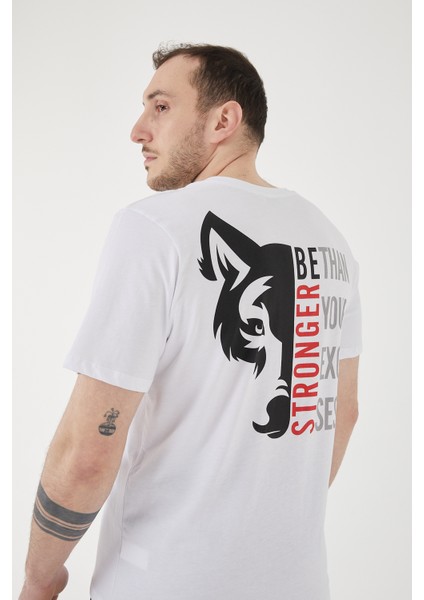 Gökbörü Stronger Oversize T-Shirt Beyaz (Unisex) fırsatları