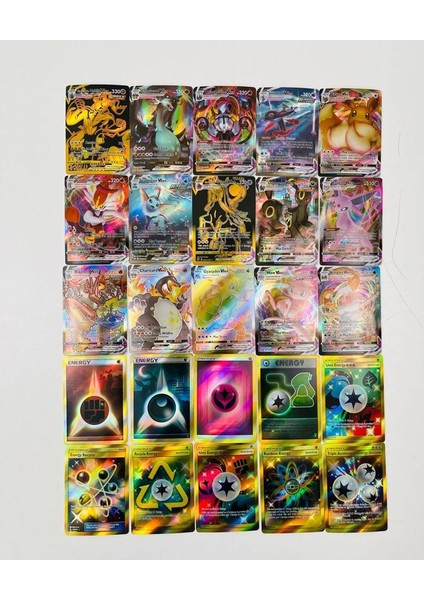 Pokemon Vmax, Energy Parlak Kart ve Pokemon Kart Koruma ve Saklama Çantası fiyatları