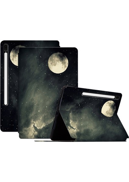 Samsung Galaxy Tab S7 Fe / Sekme S7+ / Sekme S8+ Kılıf Pu Deri Flip Kapak (Yurt Dışından)