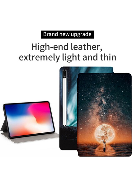 Samsung Galaxy Tab S7 Fe / Sekme S7+ / Sekme S8+ Kılıf Pu Deri Flip Kapak (Yurt Dışından)