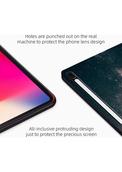 Samsung Galaxy Tab S7 Fe / Sekme S7+ / Sekme S8+ Kılıf Pu Deri Flip Kapak (Yurt Dışından)