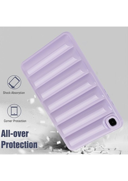 Samsung Galaxy Sekmesi Için A7 10.4 (2020) T505 / T500 Şeker Renk Tpu Tablet Kılıf Aşağı Ceket Doku Kapağı (Yurt Dışından)