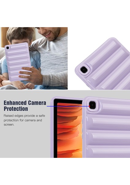 Samsung Galaxy Sekmesi Için A7 10.4 (2020) T505 / T500 Şeker Renk Tpu Tablet Kılıf Aşağı Ceket Doku Kapağı (Yurt Dışından)