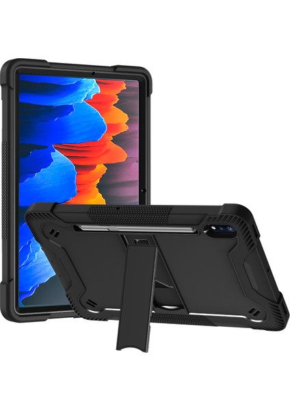 Samsung Galaxy Tab S8 Ultra Kickstand Tablet Kılıfı Silikon + Pc Şok Geçirmez Kapak (Yurt Dışından)