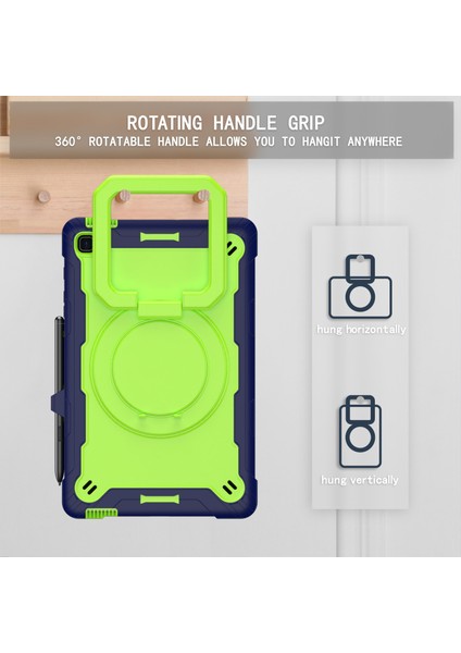 Samsung Galaxy Tab S6 Lite P610 P615 / Tab S6 Lite (2022) P613 P617 P619, Silikon+Pc Kickstand Sağlam Kapak (Yurt Dışından)