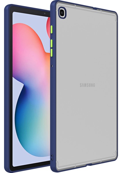 Samsung Galaxy Tab S6 Lite P610 P615 / Tab S6 Lite (2022) Mat Tablet Kılıfı Kontrast Renk Pc+Tpu Tablet Geri Koruyucu (Yurt Dışından)