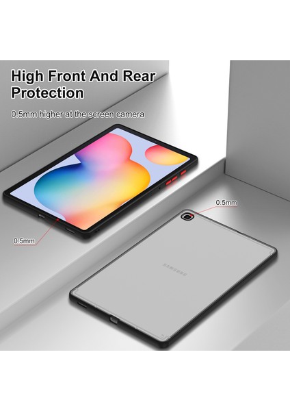 Samsung Galaxy Tab S6 Lite P610 P615 / Tab S6 Lite (2022) Mat Tablet Kılıfı Kontrast Renk Pc+Tpu Tablet Geri Koruyucu (Yurt Dışından)