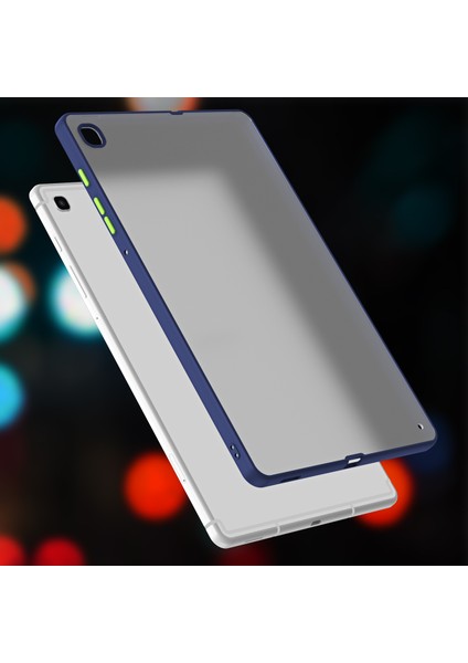 Samsung Galaxy Tab S6 Lite P610 P615 / Tab S6 Lite (2022) Mat Tablet Kılıfı Kontrast Renk Pc+Tpu Tablet Geri Koruyucu (Yurt Dışından)