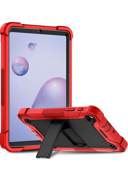 Samsung Galaxy Tab A7 Lite 8.7 Inç Tablet Kılıf Silikon + Pc Sağlam Koruyucu Kickstand Kapak (Yurt Dışından)