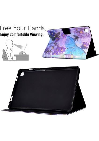 Samsung Galaxy Tab S6 Lite (SM-P610 / 615) Için Deri Flip Kapak (Yurt Dışından)