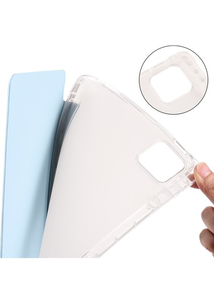 Xiaomi Pad 6 / Pad Için 6 Pro Tri-Katı Stand Pu Pu Deri Şeffaf Arka Tablet Kapak (Yurt Dışından) indirimleri