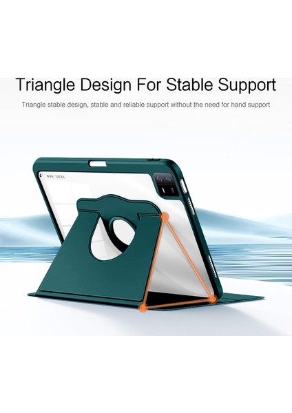 Xiaomi Pad Için 6 Pu Deri+Akrilik Tablet Kılıf Döner Kickstand Smart Koruyucu Kapak (Yurt Dışından) modelleri
