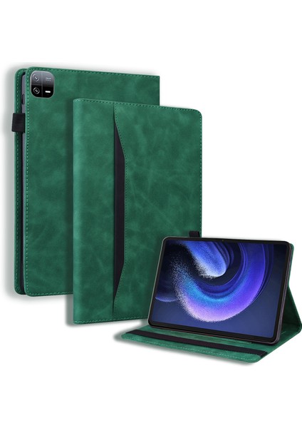 Xiaomi Pad Için 6 Iş Stand Stand Cüzdan Kılıfı Pu Deri Tablet Kapak Döngüsü (Yurt Dışından)