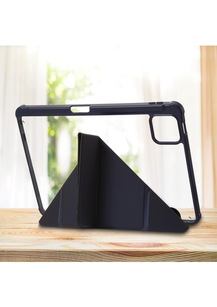 Xiaomi Pad 6 / Pad Için 6 Pro Tri-Katı Stand Tablet Kılıf Pu Deri Şeffaf Akrilik Tpu Kapak (Yurt Dışından) fırsatları