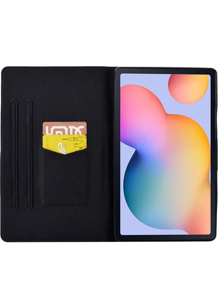 Samsung Galaxy Tab S6 Lite / Tab S6 Lite (2022) Pu Deri Tablet Kılıfı Görüntüleme Stand Otomatik Uyanma / Uyku Kapağı Tutucu (Yurt Dışından)