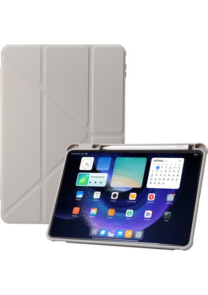 Xiaomi Pad 6 / Pad Için 6 Pro Tri-Katı Stand Tablet Kılıf Pu Deri Şeffaf Akrilik Tpu Kapak (Yurt Dışından)