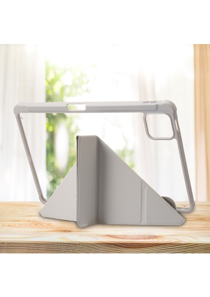 Xiaomi Pad 6 / Pad Için 6 Pro Tri-Katı Stand Tablet Kılıf Pu Deri Şeffaf Akrilik Tpu Kapak (Yurt Dışından)