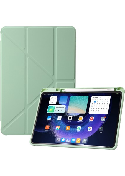 Xiaomi Pad 6 / Pad Için 6 Pro Tri-Katı Stand Tablet Kılıf Pu Deri Şeffaf Akrilik Tpu Kapak (Yurt Dışından)