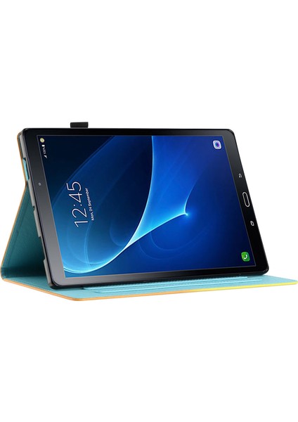 Samsung Galaxy Tab Için A 10.1 (2016) T580 / T585 Pu Deri Kapak Şok Geçirmez Tablet Kılıfı (Yurt Dışından) modelleri