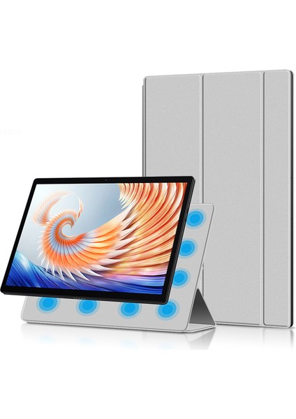 Xiaomi Kitap S Pu Deri Iş Kılıfı Manyetik Emilim Üçlü Stand Tablet Kapağı (Yurt Dışından)