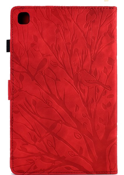 Samsung Galaxy Tab Için A 10.1 (2019) T510 T515 Tablet Kapak Pu Deri Stand Kartı Tutucu Ağacı Kılıf (Yurt Dışından) modelleri