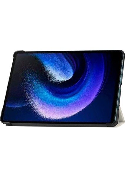 Xiaomi Pad Için 6 Pu Deri Üçlü Stand Tablet Kılıf Otomatik Uyanma / Uyku Kapağı (Yurt Dışından)
