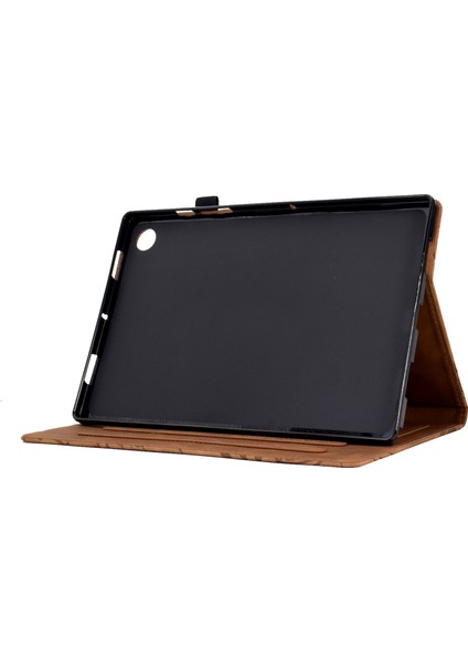 Samsung Galaxy Sekmesi Için A8 10.5 (2021) X200 X205 / (2022) Stand Tablet Kılıf Deri Kart Tutucu Ağaç Kapağı (Yurt Dışından) indirimleri