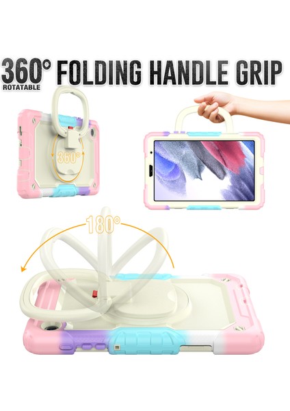 Samsung Galaxy Tab A7 Lite 8.7 Inç T220 / T225 Pc + Silikon Koruyucu Kılıf Için Anti-Drop Tablet Kılıfı 360 Derek Kapak (Yurt Dışından) modelleri
