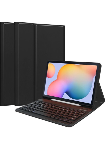 Samsung Galaxy Tab S6 Lite / S6 Lite (2022) Pu Deri Tablet Kılıf Stand Manyetik Kapak (Yurt Dışından)