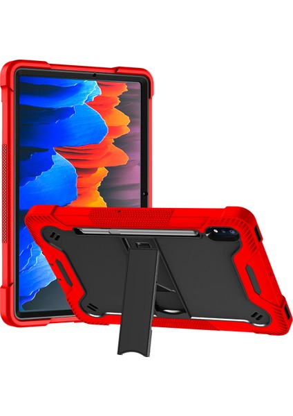 Samsung Galaxy Tab S8 / S7 Için Şok Geçirmez Kapak, Kickstand Silikon + Pc Tablet Kılıfı (Yurt Dışından)