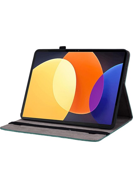 Xiaomi Pad 5 Pro 12.4 (2022), Pu Deri Kart Yuvaları Tablet Kapağı Için Tablet Stand Kılıfı (Yurt Dışından)