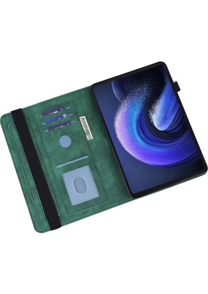 Xiaomi Pad Için 6 Pu Deri Kılıf Kelebek Cüzdan Fonksiyonu Stand Tablet Kapak (Yurt Dışından)