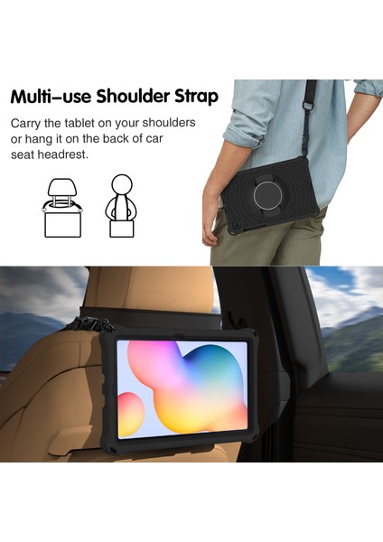 Samsung Galaxy Tab S6 Lite (2020) SM-P610 P615 / (2022) Kickstand Tablet Kılıfı Örümcek Web Doku Eva+Pc Kapağı (Yurt Dışından) fırsatları