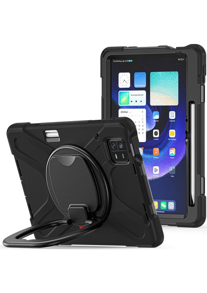 Xiaomi Pad Için 6 Pc+ Silikon Tablet Kılıf Dönen El Kavrama Kickstand Cover (Yurt Dışından)