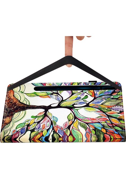 Samsung Galaxy Tab S8 X700 / X706 (2022) / Sekme S7 T870 / T875 (2020) Elastik Bantlı Tablet Stand Kılıfı (Yurt Dışından)
