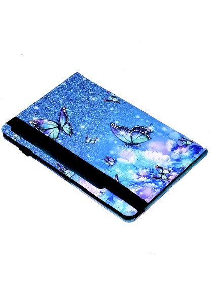 Samsung Galaxy Tab S8 X700 / X706 (2022) / Sekme S7 T870 / T875 (2020) Elastik Bantlı Tablet Stand Kılıfı (Yurt Dışından)