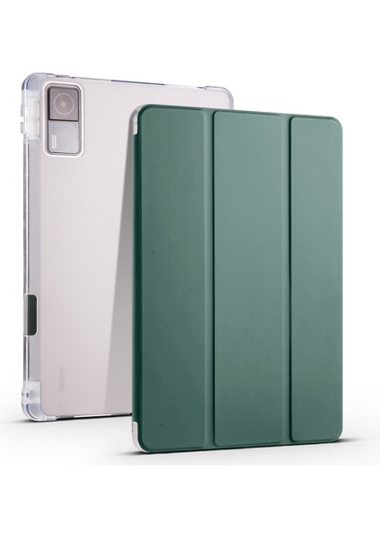 Xiaomi Için Redmi Pad Pen Yuvası Tasarımı Üçlü Stand Pu Deri+Tpu Koruyucu Tablet Kılıf (Yurt Dışından)