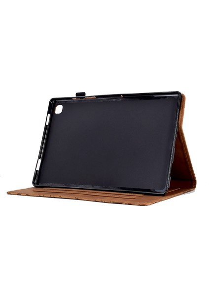 Samsung Galaxy Sekmesi Için A7 10.4 (2020) T505 T500 Stand Deri Tablet Kılıf Kılıfı Tutucu Ağaç Tablet Kapağı (Yurt Dışından)