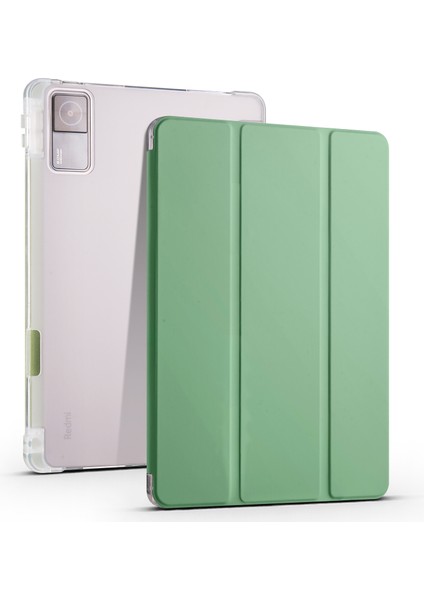 Xiaomi Için Redmi Pad Pen Yuvası Tasarımı Üçlü Stand Pu Deri+Tpu Koruyucu Tablet Kılıf (Yurt Dışından)