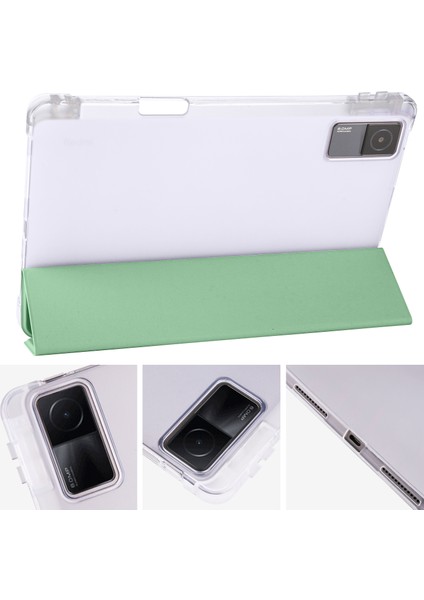 Xiaomi Için Redmi Pad Pen Yuvası Tasarımı Üçlü Stand Pu Deri+Tpu Koruyucu Tablet Kılıf (Yurt Dışından)