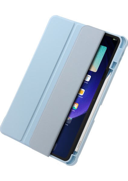 Xiaomi Pad 6 / Pad Için 6 Pro Tri-Katı Stand Tablet Kılıf Pu Deri Şeffaf Akrilik Tpu Akıllı Kapak (Yurt Dışından) indirimleri