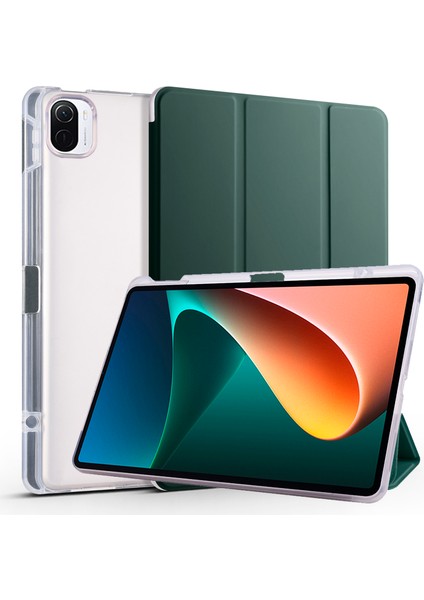 Xiaomi Pad 5 / Pad Için 5 Pro Kasa Üçlü Stand Tablet Pu Deri Kapak Koruyucu Kılıf (Yurt Dışından)