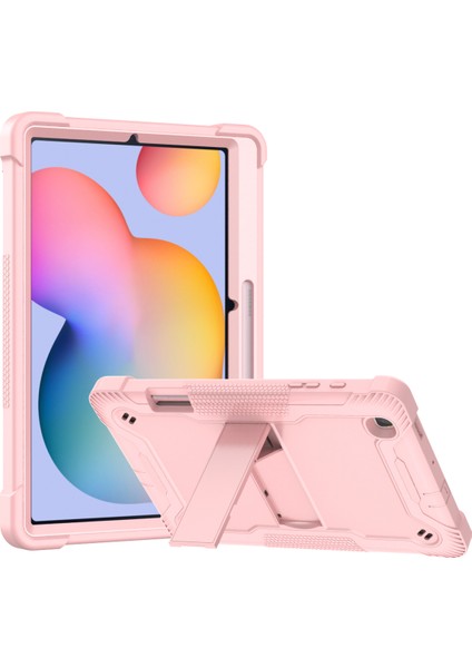 Samsung Galaxy Tab S6 Lite (2022) / S6 Lite Esnek Silikon + Pc Tablet Kılıf Kickstand Koruma Kapağı (Yurt Dışından)