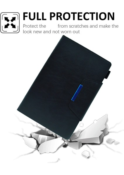 Samsung Galaxy Tab A8 10.5 (2021) X200 X205 / (2022) Tablet Stand Pu Deri Cüzdan Ince Tablet Kapak (Yurt Dışından)