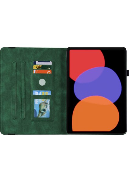 Xiaomi Pad Için Tablet Kılıf 6 Otomatik Uyandırma ve Uyku Standı Deri Kelebek Çiçek Kart Tutucu Kapak (Yurt Dışından)