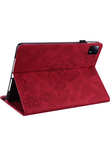 Xiaomi Pad Için Tablet Kılıf 6 Otomatik Uyandırma ve Uyku Standı Deri Kelebek Çiçek Kart Tutucu Kapak (Yurt Dışından) fırsatları